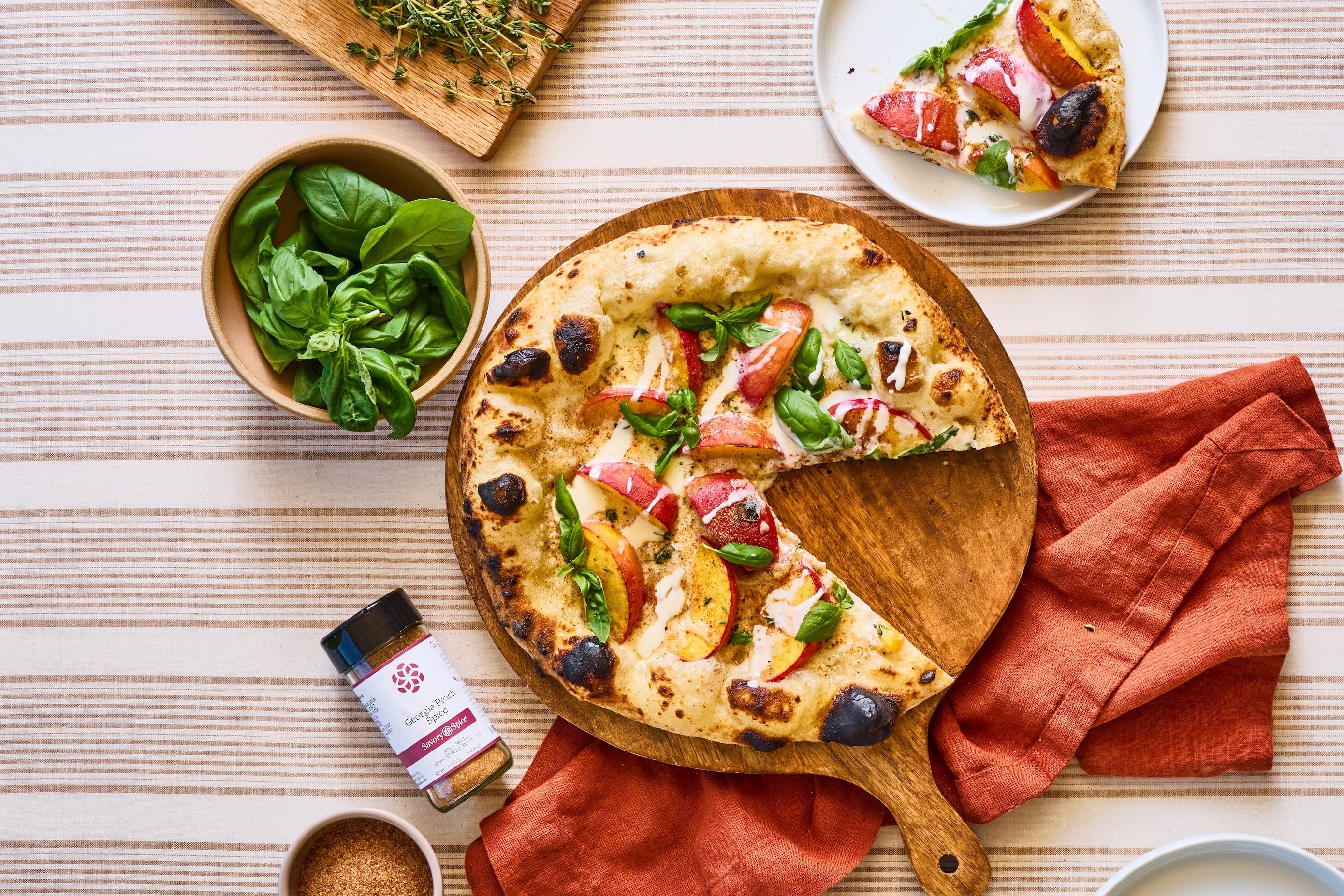 Summer Peach Neapolitan Pizza
