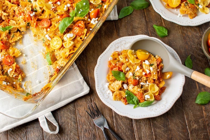 Roasted Tomato and Feta Pasta