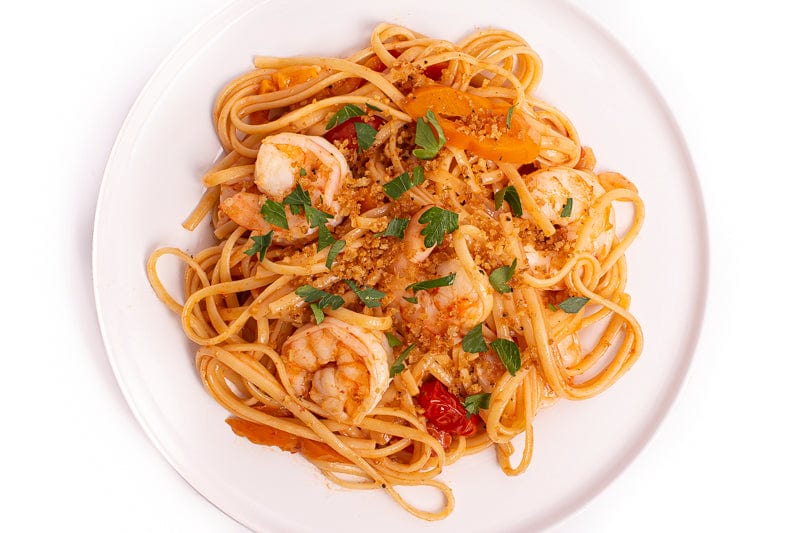 Black Garlic Shrimp Scampi