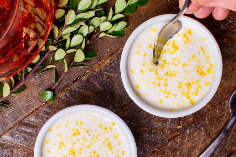 Saffron-Salted Panna Cotta