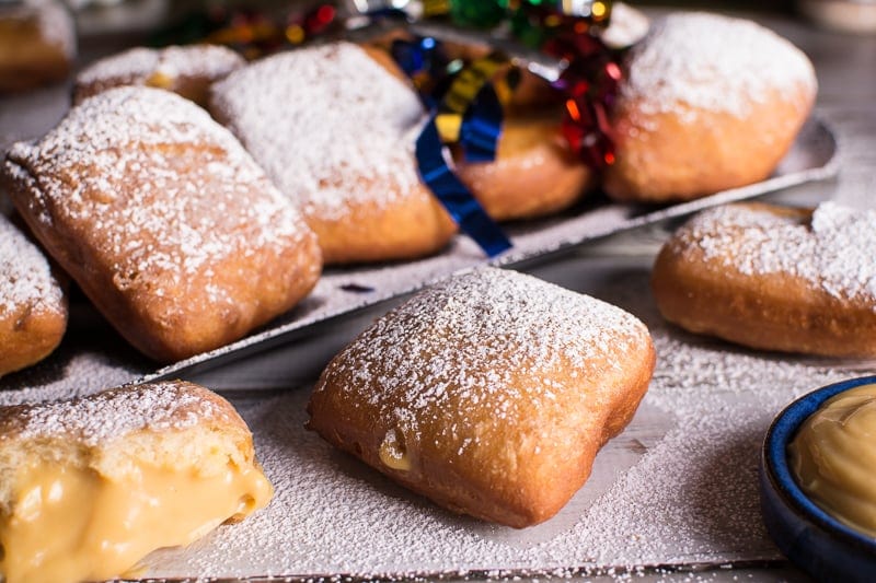Saffron-Salted Caramel Beignets