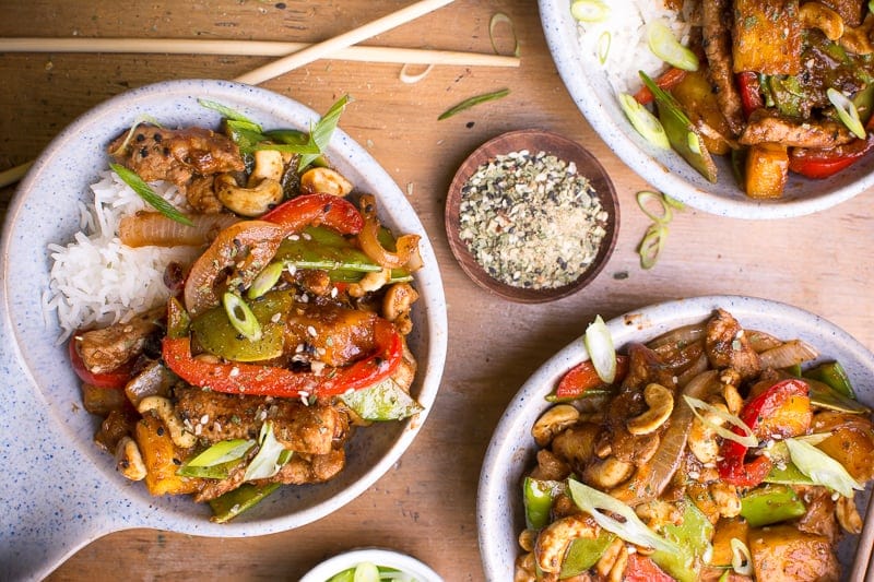 BBQ Pork and Pineapple Stir-Fry