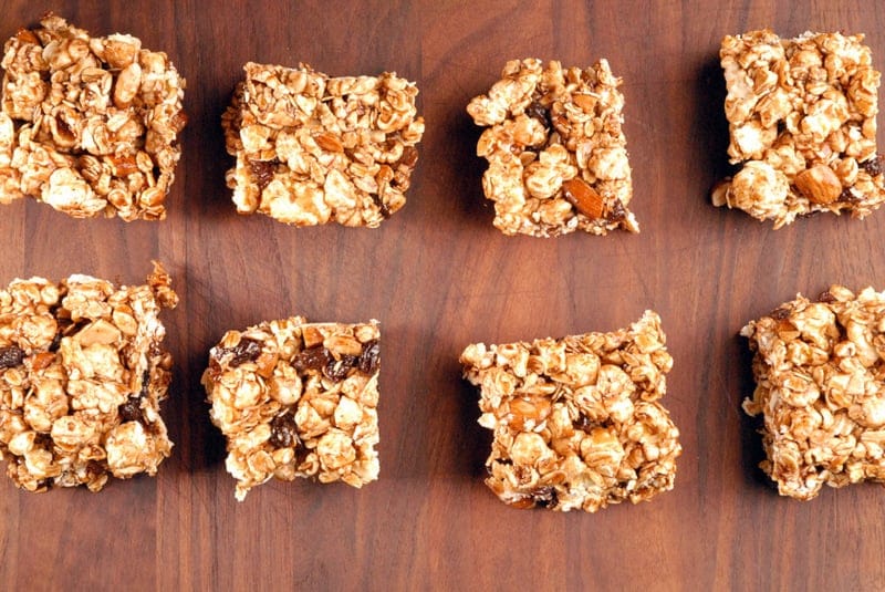Spiced Popcorn Bars